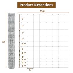 5x164 ft Advanced Weave Farm Enclosures Long-Lasting and Secure Galvanized Farm Fence