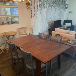 Solid Dining Table & 4 Chairs 