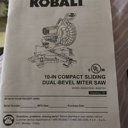 Kobalt 10 Inch Miter Saw