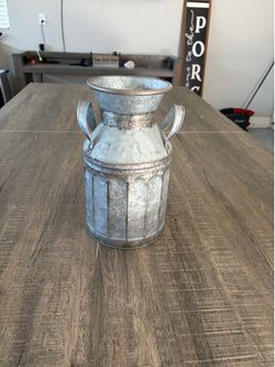 Galvanized vase