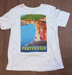 Disney Pixar Luca Portorosso Italia Poster T-Shirt Womens Juniors M #15B