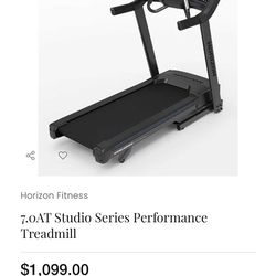 Horizon Treadmill like new