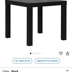 Black Side Table 