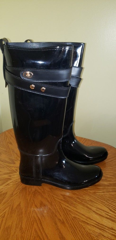 COACH Rainboots Size 8