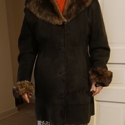 Black Shearling Stroller