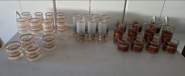 VINTAGE BARWARE GLASSES