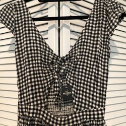 Hollister Black And White Summer Dress