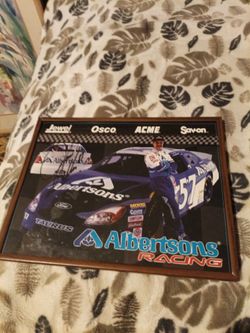 Sign Albertsons racing picher for sale