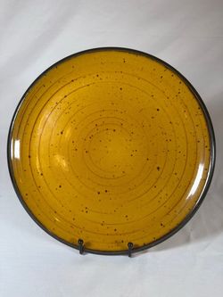 Boch La Louviere yellow Speckled plate