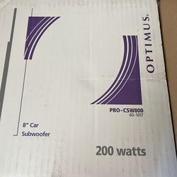 2 Optimus 8” Car Subwoofers