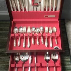 1847 Rogers Bros Silver Silverware Set 