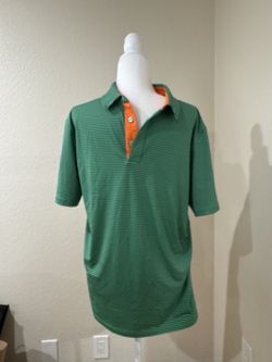 Green And Blue Golf Shirt