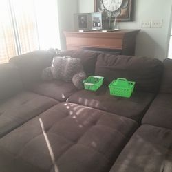 6 Piece Brown Sofa