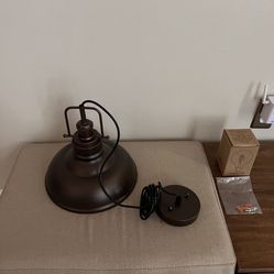 New Bronze Pendant Ceiling Lamp Whit Lightbulb 