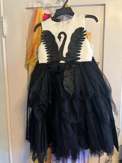 Little Girl Black Swan Dress