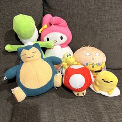 Japanese Character Plushes Lot – $60 (for all | separate prices in description)