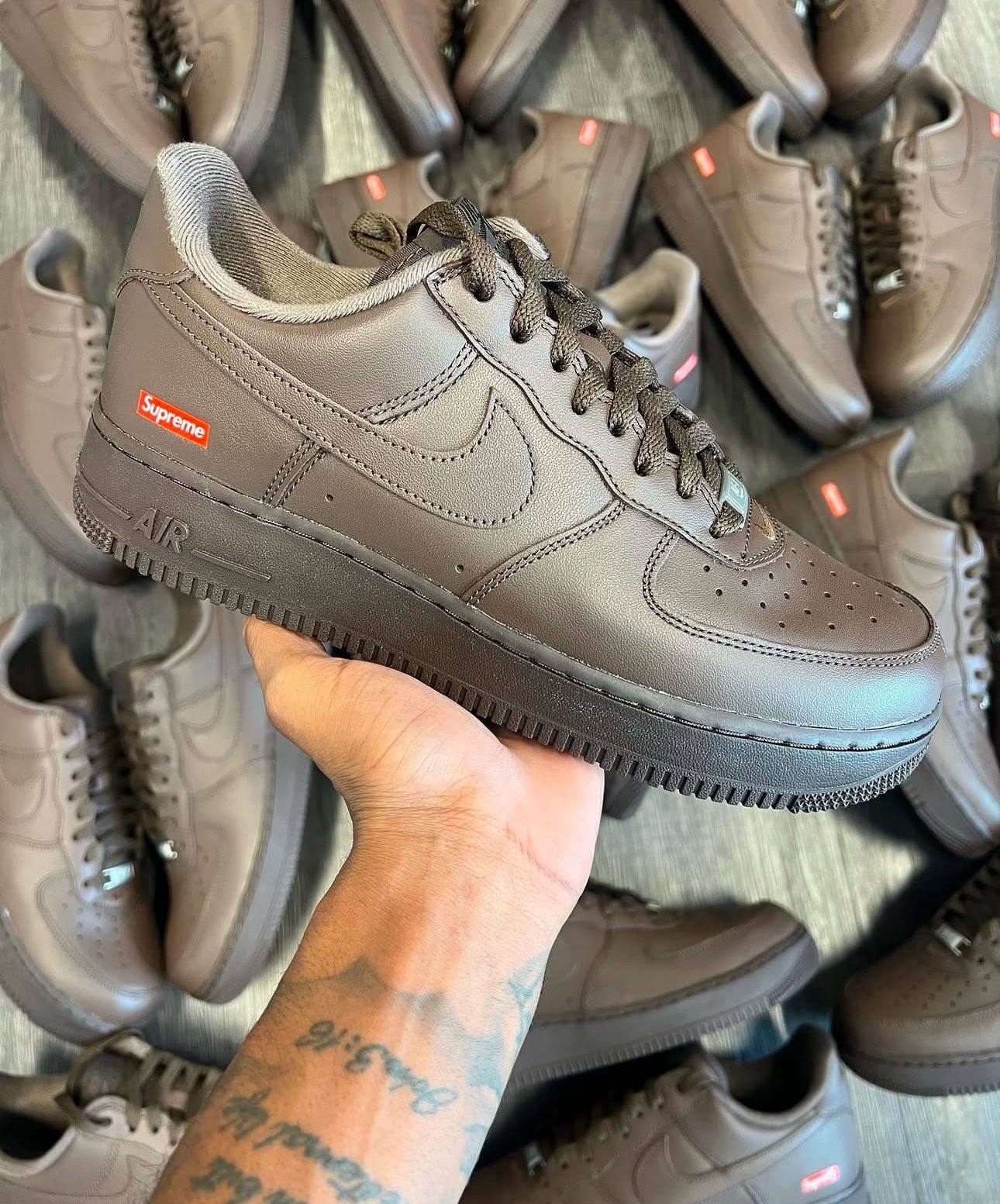 Brown Supreme Af1