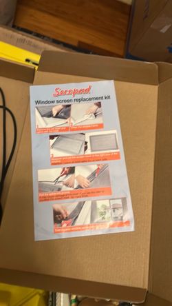 Secopad Window Screen Replacement Kit