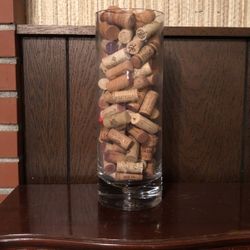 Vine Cork Collection with a Vase 