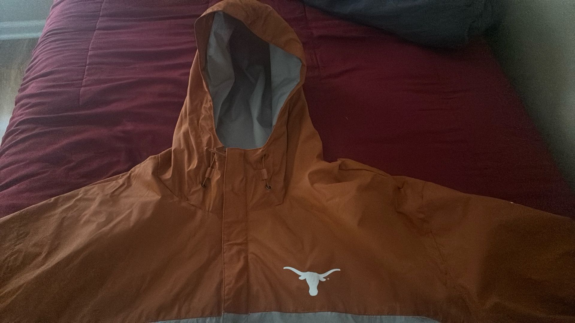 COLUMBIA TEXAS LONGHORNS MENS BURNT ORANGE GLENNAKER STORM LIGHT WEIGHT JACKET