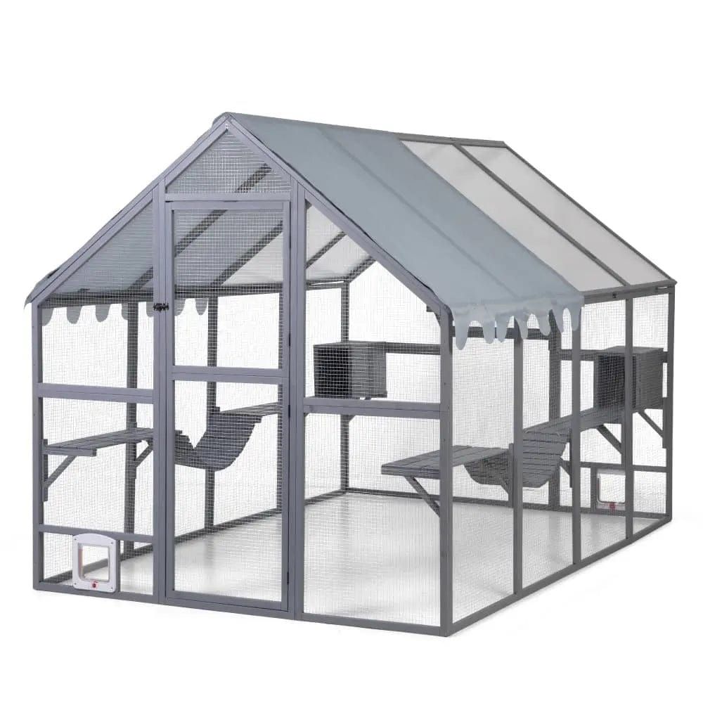 108″L Extra Large Outdoor Wooden Catio