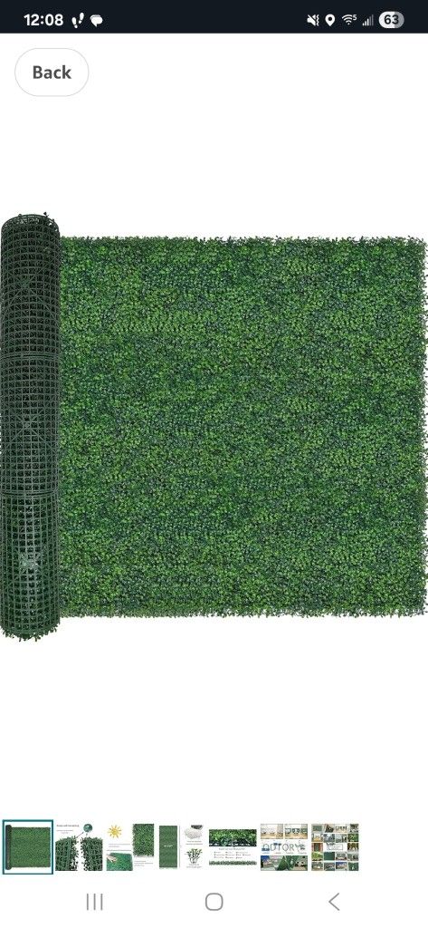 Artificial Boxwood Roll 48x120