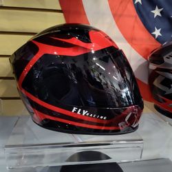 Fly Racing Motorcycle Full Face Helmet Sizes Small Including A Dark Visor And A Clear Visor $150 Special Deal