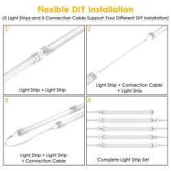 Led Under Cabinet Lighting Dimmable Under Counter Light 105leds 12v 5000k Diy Linkable Light Bars For Kitchen Cabinet Under Counter Gun Safe Shel For Sale In Brooklyn Ny Offerup