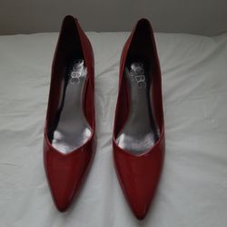 BCBG Red Kitten Heels 7