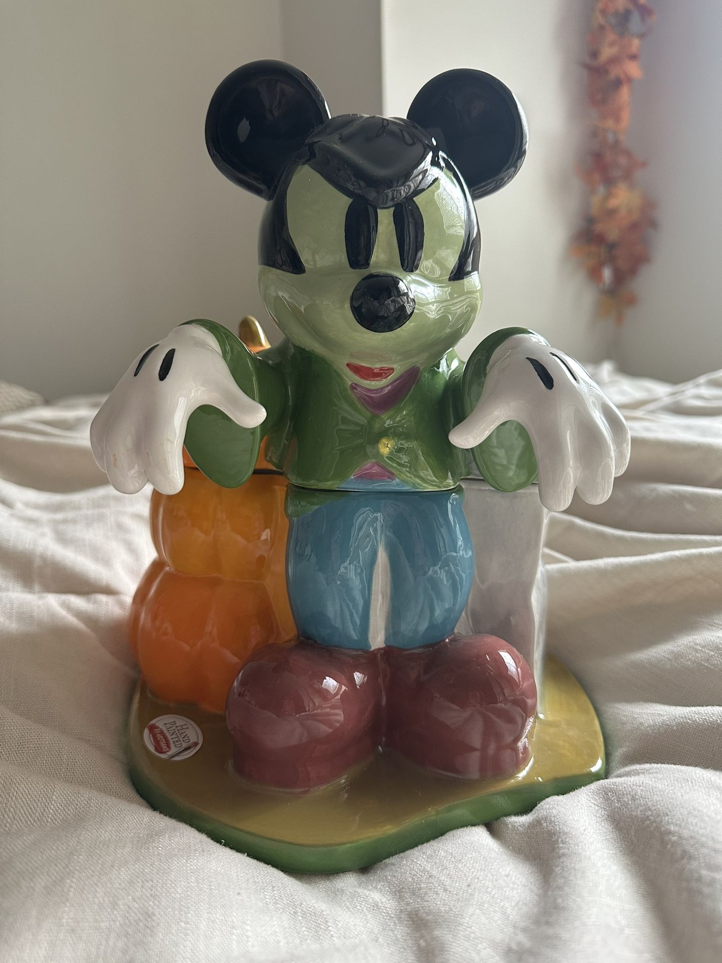 Halloween Zombie Mickey Mouse Cookie Jar