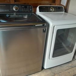 Samsung Washer And Electric Dryer, W/Warranty 