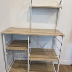 Bakers Rack With Storage 