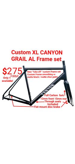 XL Custom painted Canyon Grail AL frame set