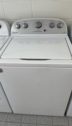 Whirlpool Top Load Washer & Dryer Set – Deep Water, Auto Dry, White