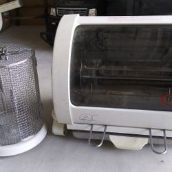 Rotisserie. Oven With Basket