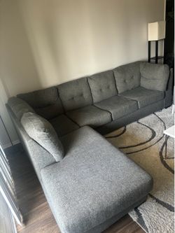 Sectional Corner Couch with Pullout Bed attached