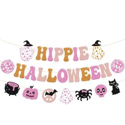 Hippie Halloween banner