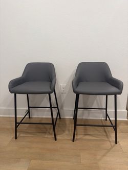 Daniella Set of 2 Fixed-Height Counter Stool