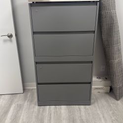 Grey Filing Cabinet 