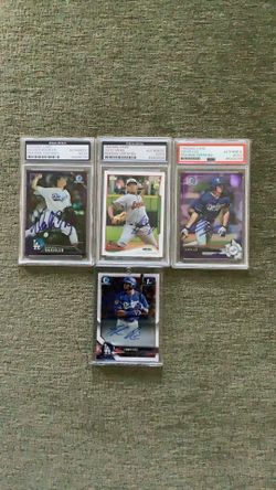Dodgers Baseball Cards PSA AUTHENTICATION 4 Lot Combo