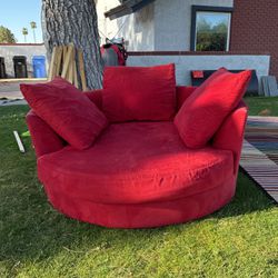Red Couch Loveseat