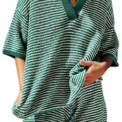 Womens Sweater Set 2 Piece Outfits Oversized（new)