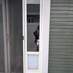 Sliding Dog Patio Door Large
