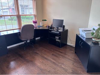FREE Desk and Side Cabinet