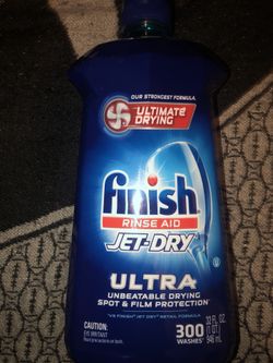 Dishwasher soap finish jet dry