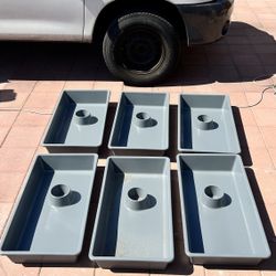 Freedom Breeder reptile breeding tubs with integrated drinking bowl holders, designed for reptiles or rodents