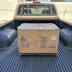 NEW 26" Brown Counter Height Bar Stools Set of 4, Modern Stools Faux Leather Barstools w/Backrest