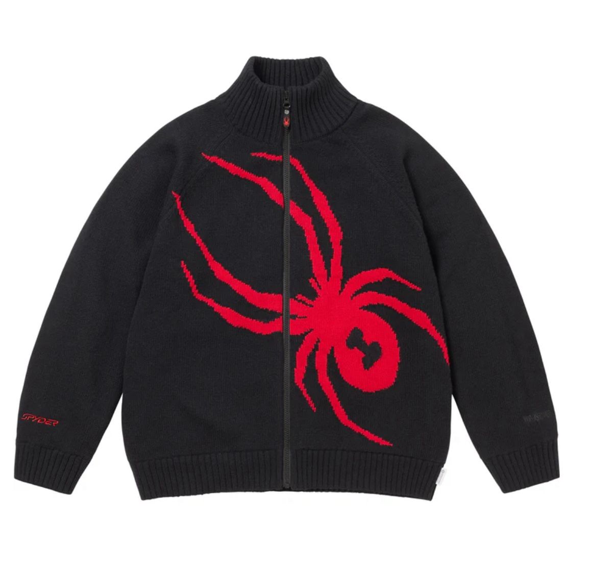Supreme Spyder Windstopper Zip Up Sweater New L Black