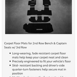 2022 Highlander Xse Carpet Floor Mats Complete OEM Original