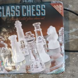 Glass Chess Set Still In Box